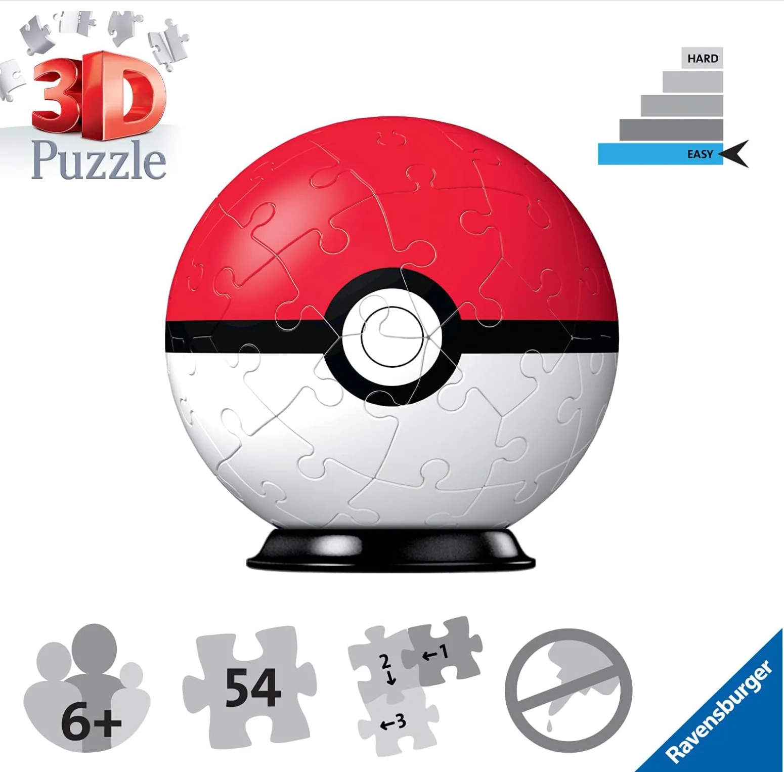 Ravensburger: Pokemon - 3D Poke Ball Puzzle - Image 3